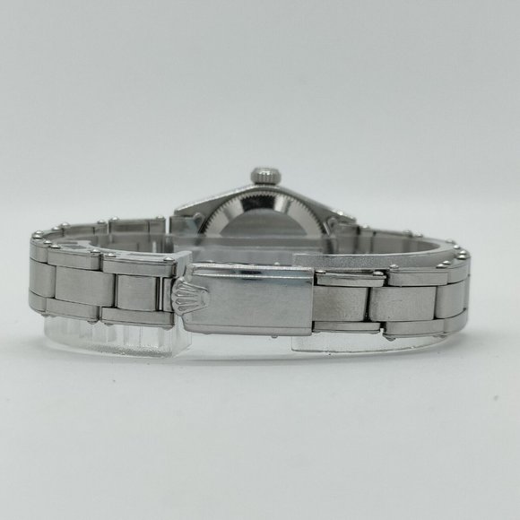 ROLEX Oyster Perpetual Date 24mm Women's Watch Stainless Steel Silve - Picture 13 of 15